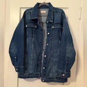 Pilcro Oversized Blue Denim Jacket (Anthropologie)